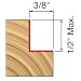 Freud 32-102 1/2-Inch Height Rabbeting Router Bit with 1/2-Inch Shank
