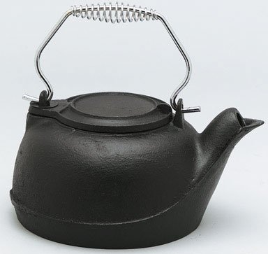 Uniflame 801702 Cast Iron Tea Kettle 2.5qt Black