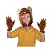 Tiger Cap-and-Paw Costume Set: One Size fits Most Plush Hood and Gloves