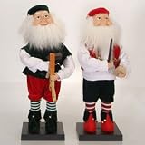 24 Animated Santa's Elf With Saw Christmas Figure
