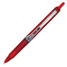 Pilot Precise V5 RT Retractable Rolling Ball Pens, Extra Fine Point, Red Ink, Dozen Box (26064)