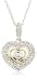 14k Two-Tone Gold Heart Pendant (1/10 cttw, G-H Color, I1 Clarity)