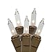 Vickerman 20 Light Clear Mini Lights on Brown Wire Indoor Use Only
