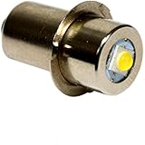 HQRP High Power Upgrade Bulb 3W LED 100LM for Ryobi ONE+ Worklight P704 P700 335443 019622001007 7811501 780293001 Flashlight + HQRP Coaster