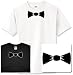 Black and White Bow Tie - Tuxedos Women's Cut T-Shirt