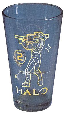 Halo Video Game Trajectory Pint Drinking Glass