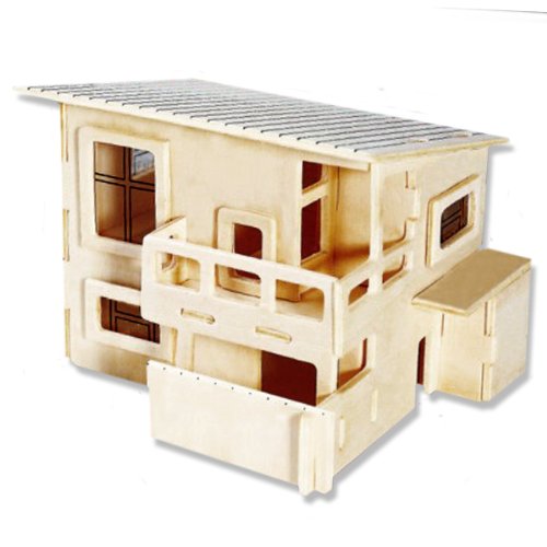 3-D Wooden Puzzle - Small Wateitaku Building -Affordable Gift for your Little One! Item #DCHI-WPZ-PH001