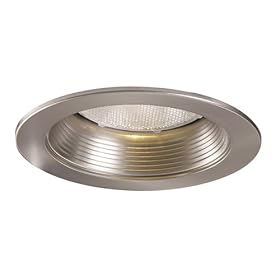 Halo 5001SN 5-Inch Satin Nickel Metal Baffle Splay Trim