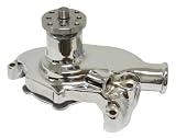 1955-78 Chevy Small Block Aluminum High Volume Short Water Pump - Chrome