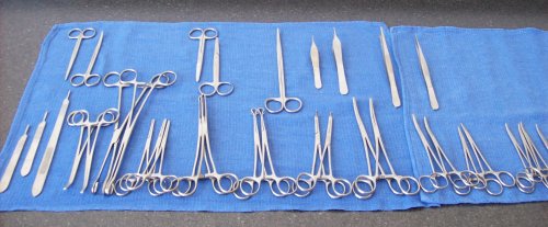 Instrument Set Used In Exploratory Laparotomy - Tray One