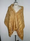 Golden Whiskey Knitted Mink Cape
