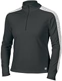 Isis Women's Pointelle Zip-Neck Turtle