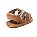 Kuner Infant Baby Boys Girls Pu Leather Rubber Sole Anti-Slip Summer Sandals First Walkers