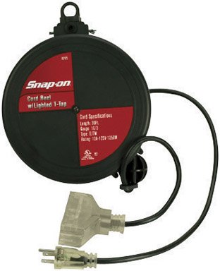Snap on 92175 Composite Cord Reel with Clear Lighted T Tap and 30 of 16/3 SJTW Cord 41K6lHRR2PL Snap on 92175 Composite Cord Reel with Clear Lighted T Tap and 30 of 16/3 SJTW Cord