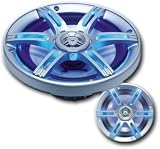 Einbaulautsprecher LED-659 Schutzgitter mit LED`s, 16,5cm dm