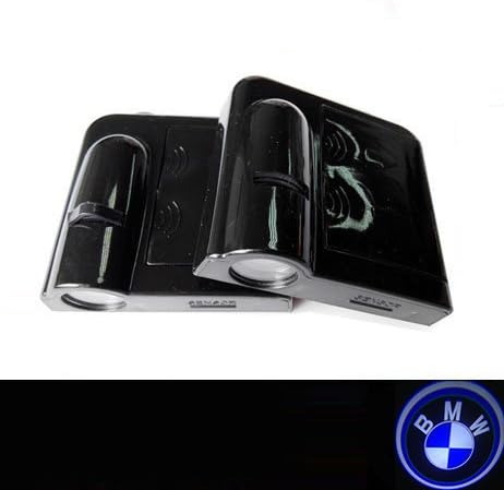 Dandyd® Car Logo Ghost Shadow Emblems Wireless Door Sensor Lights No Drill Type Led Laser Door Shadow Light Welcome Projector Lamp Exterior Courtesy Lamp 2pc Pack (BMW (001))