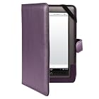 eForCity Flap Cover-up Leather Case Compatible with Barnes & Noble Nook Color, Purple