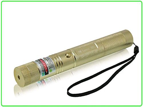 Lasers Emerald Green V2 Laser Beam Tactical Pen Suit(Gold flashlight)
