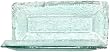 Textured Spanish Recycled Glass Rectangle Tray 20"L x 9"W
