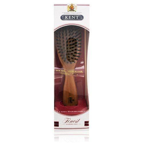 Kent Ladies Finest Oval Black Bristle Hair Brush LC22 On Sale