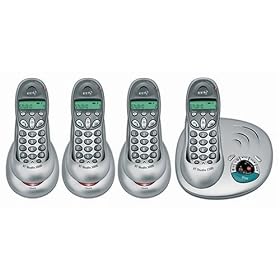 BT Studio 1500 - DECT Cordless Phone - With Digital Answer Machine - Quad Pack - Silver