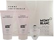 Montblanc Femme Individuel by Montblanc 3 Piece Travel Set Includes: 0.17 oz Eau de Toilette Miniature Collectible + 1.7 oz Moisturizing Body Lotion + 1.7 oz Bath and Shower Gel