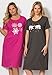 Dreams & Co. Women's Plus Size 2-Pack Sleepshirt