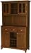Cherry Buffet with Two Door Hutch & Cherry Wood Top by Home Styles - 5001-0072-72 (Cherry) (71.5H x31.25W x16.5D)