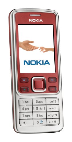 Nokia - T�l�phone portable  6300 - monobloc - Appareil photo 2 m�gapixels / Bluetooth / MP3 / radio FM / slot Micro SD - rouge