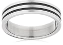 Fred Bennett Stainless Steel 2 Stripes Ring