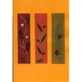 Blank Greeting Card - Handmade Cards with Real Pressed Flowers, Leaves and Grass
