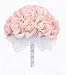 Pink Silk Rose Hand Tie (2 Dozen Roses) - Bridal Wedding Bouquet