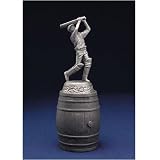 Cricketer English Pewter Bottle Stopper