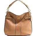Coach Colette Leather Shoulder Hobo Handbag Tote Bag 16457 Camel