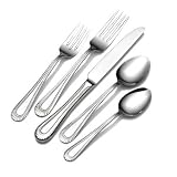 Wallace Continental Wickham 65-Piece Stainless-Steel Flatware with Hostess Set, Service for 12