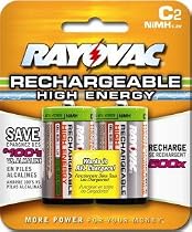 Rayovac High Energy NM714-2 Rechargeable C Batteries