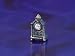 Miniature Blue and Gold Mantle Clock