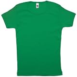 American Apparel - Baby Rib Basic Short Sleeve T, Kelly Green, L