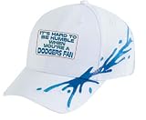 It's hard to be humble when you're a Dodgers Fan White Splash Hat / Baseball Cap