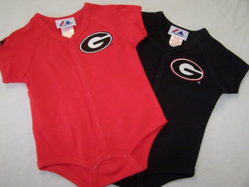 Georgia Bulldogs Baby Twin Creepers3-6 mos