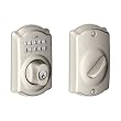 Schlage BE365VCAM619 Camelot Keypad Deadbolt, Satin Nickel