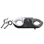 Locking Thumb Cuffs Silver
