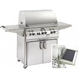 Fire Magic Gas Grills Echelon E790s All Infrared Natural Gas Grill With Solar Panel & Single Side Burner On Cart