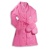 Jolie - Ladies Plus Size Robe And Slipper Set, Hot Pink