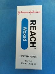 Johnson & Johnson Reach Dental Floss REFILLS, Waxed - 200 Yards **REFILL ONLY **