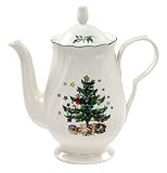 Nikko Ceramics Happy Holidays Coffee Pot with Lid
