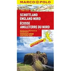 Grossbritannien. 1:300000: MARCO POLO Karte Schottland, England Nord: TEIL 3/4