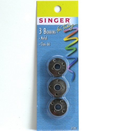 Singer Metal Class 66 Bobbins - 3/Pk