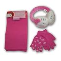 Girl's Sanrio Hello Kitty Earmuff, Scarf and Gloves - 3 Piece Set (4-14)