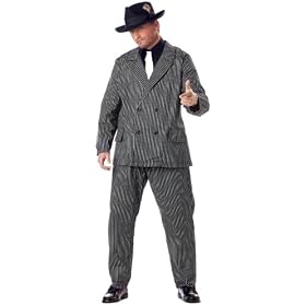 California Costume Men's Plus Size-Gangster